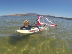Learner windsurf Day Tasmania