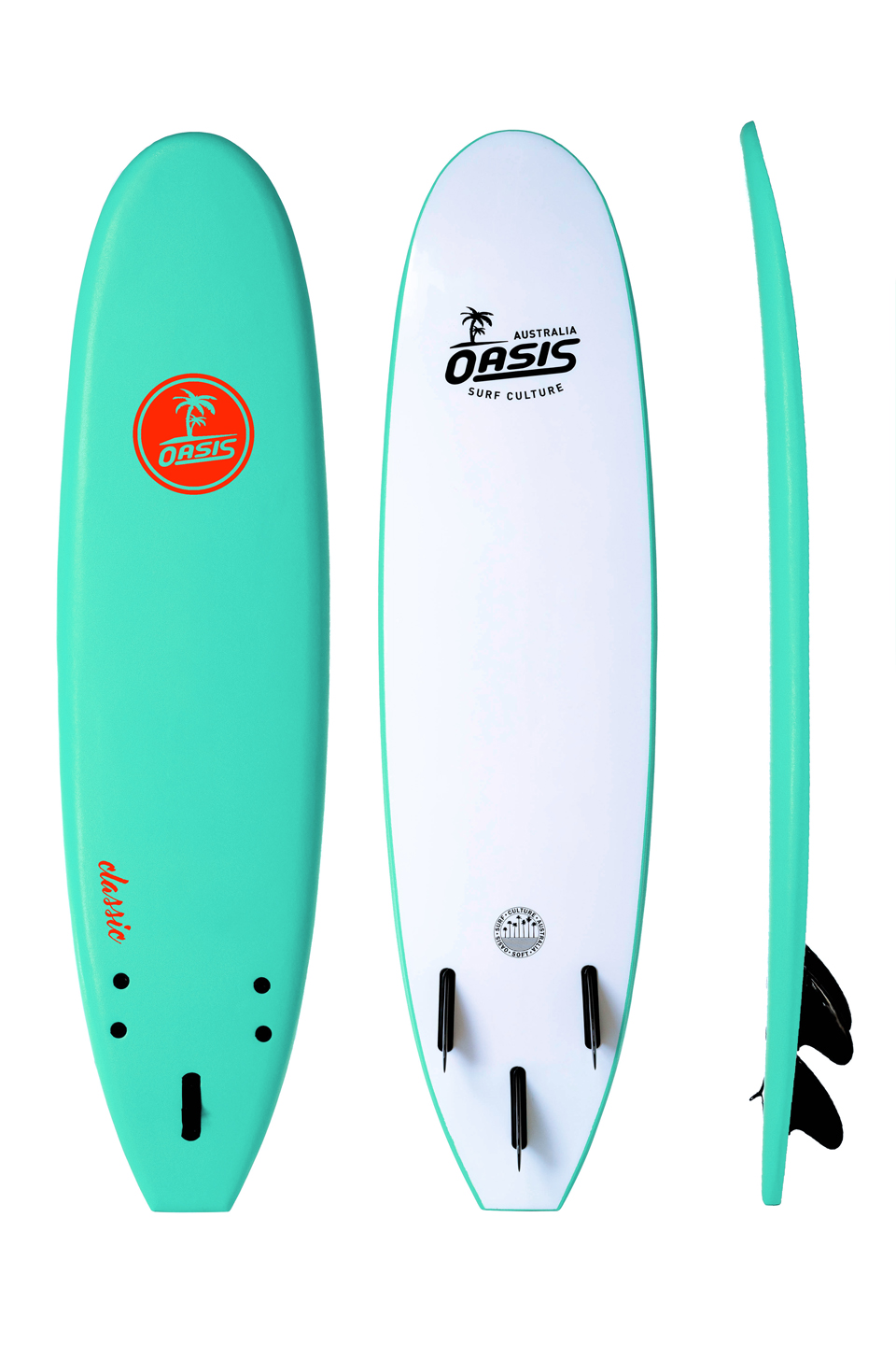 oasis surfboard turquoise